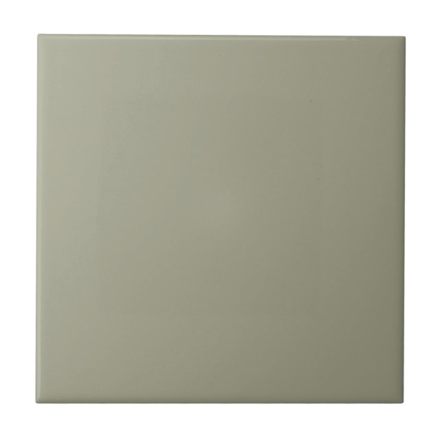 Lichen Green Solid Color Tile Fliese (Vorderseite)