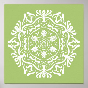 Lichen Mandala Poster