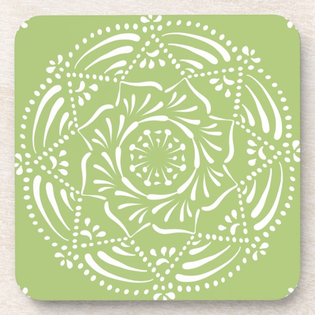Lichen Mandala Untersetzer (Vorderseite)