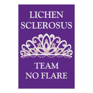 Lichen-Sklerose-Bewusstseins- "Team No Flare" Poster