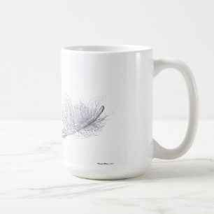 Licht als Feder Kaffeetasse