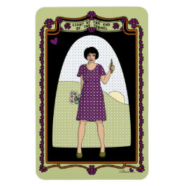 Licht am Ende des Tunnels_A_4x6-Kühlschranks Magnet