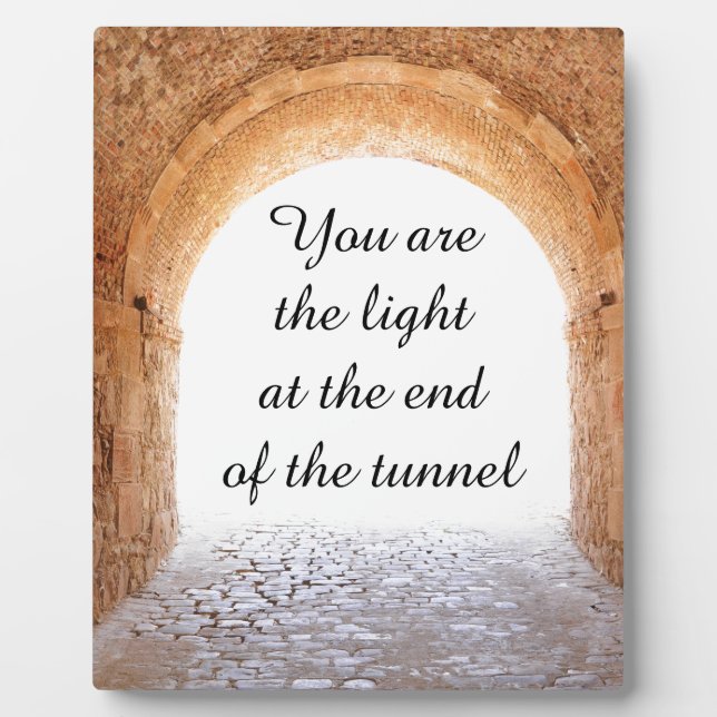 Licht am Ende des Tunnels Fotoplatte (Vorderseite)