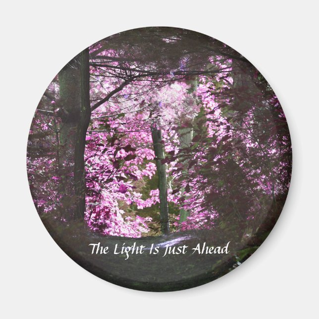 Licht auf dem Weg Inspiration Magnet (Vorne)