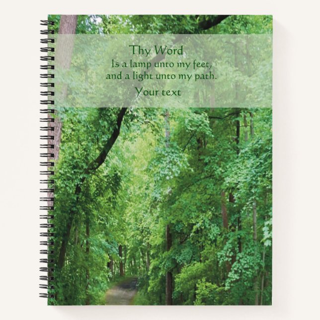 Licht auf meinen Weg Notizbuch (Vorderseite)