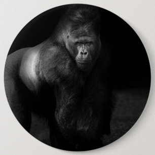 Licht auf Stärke – Silberrücken-Gorilla Button