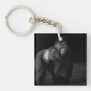 Licht auf Stärke – Silberrücken-Gorilla Schlüsselanhänger