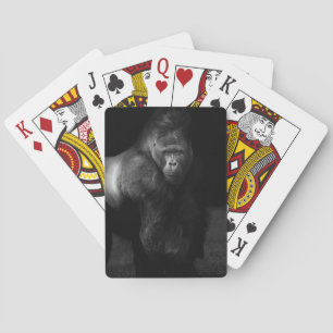 Licht auf Stärke – Silberrücken-Gorilla Spielkarten