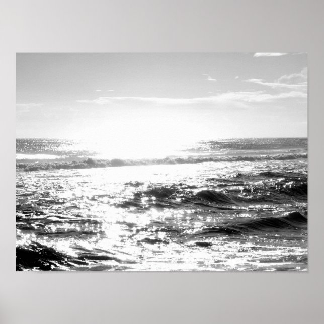 Licht auf Wasser Poster (Vorne)