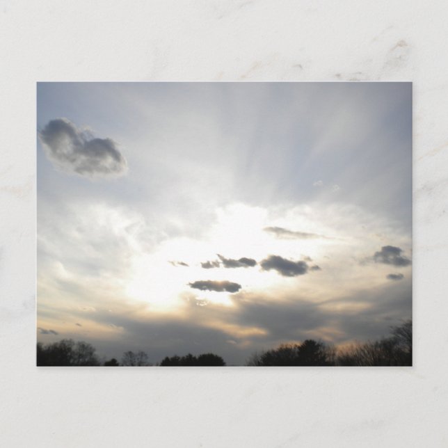 Licht aus der Himmelskarte Postkarte (Vorderseite)