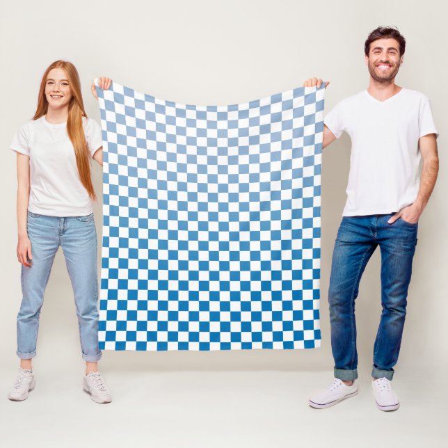 Licht bis dunkelblaue Strahlung Prüfmuster Fleecedecke (Beispiel)