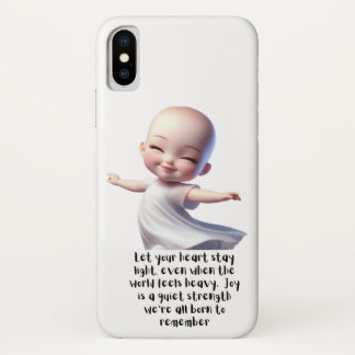 Licht bleibe, Freude Bleibe - Motivierend Kunst Case-Mate iPhone Hülle