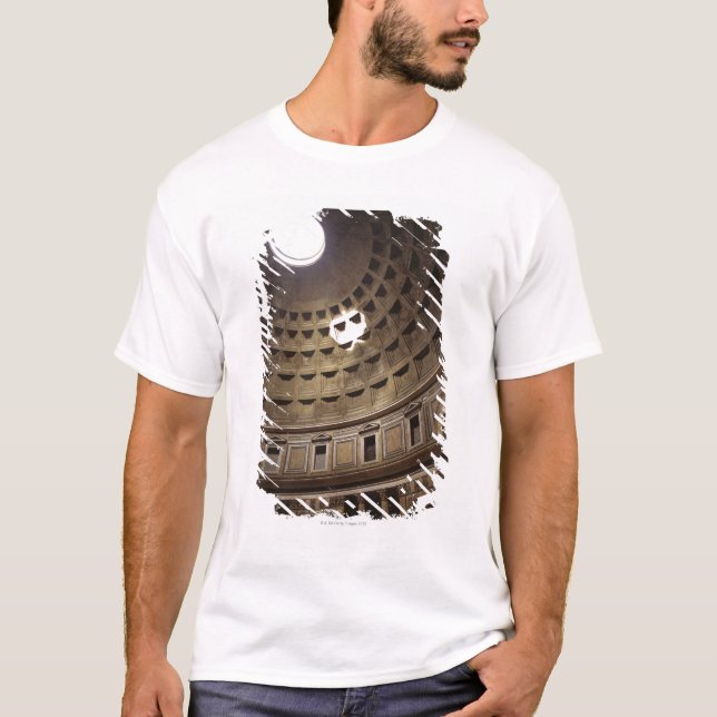 Licht, das herein durch oculus im Pantheon glänzt T-Shirt (Vorderseite)