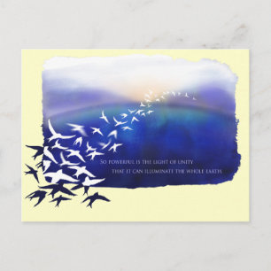 Licht der Einheit Postkarte