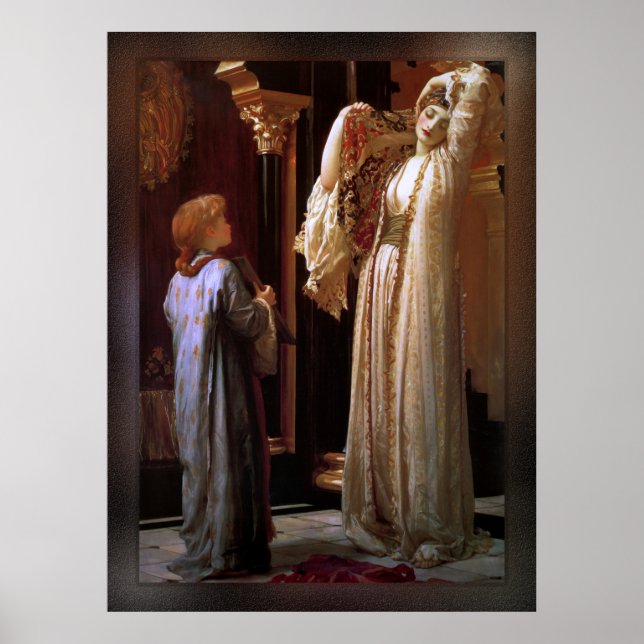 Licht der Harem von Lord Frederic Leighton Poster (Vorne)
