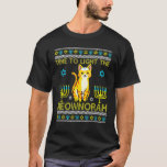 Licht der jüdischen Mewnorah Katze Menorah Ugly Ch T-Shirt<br><div class="desc">Licht die jüdische Katze Mewnorah Menorah Ugly Chanukah 1.</div>