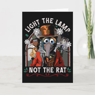Licht der Lampe nicht die Ratte Weihnachten Karte
