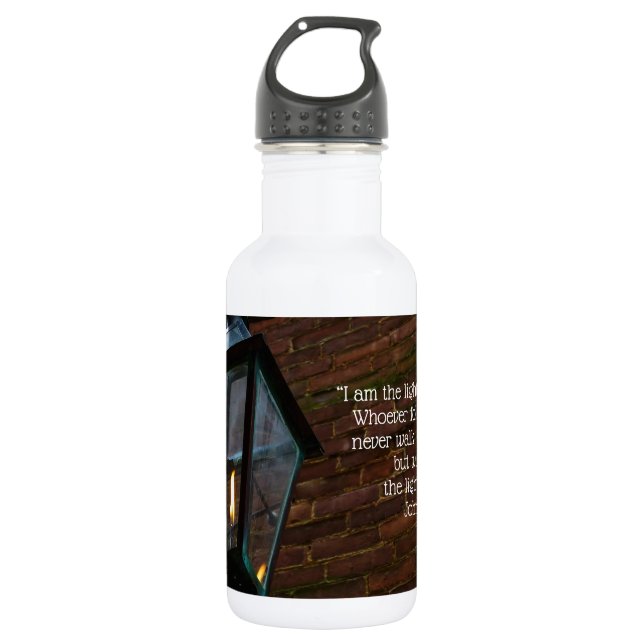 Licht der Weg aus rostfreiem Stahl Wasserflasche (Vorderseite)