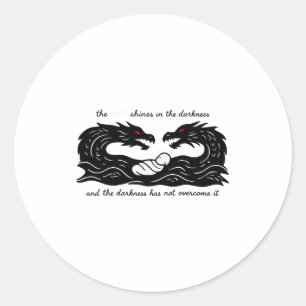 Licht der Welt Baby Jesus Christliches Design  Runder Aufkleber