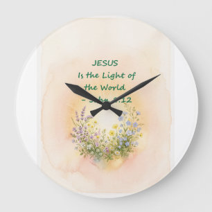 Licht der Welt Große Wanduhr