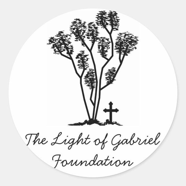 Licht des Gabriel-Sticker Runder Aufkleber (Vorderseite)