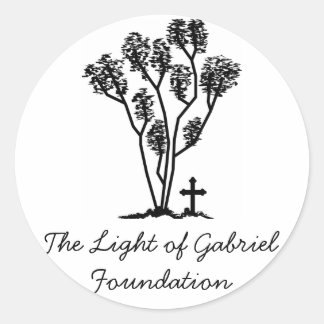 Licht des Gabriel-Sticker Runder Aufkleber