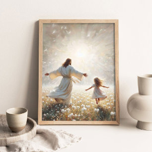Licht des Lebens, Christliche Malerei, Jesus tanzt Poster