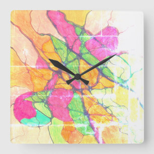 Licht des Raumes Quadratische Wanduhr