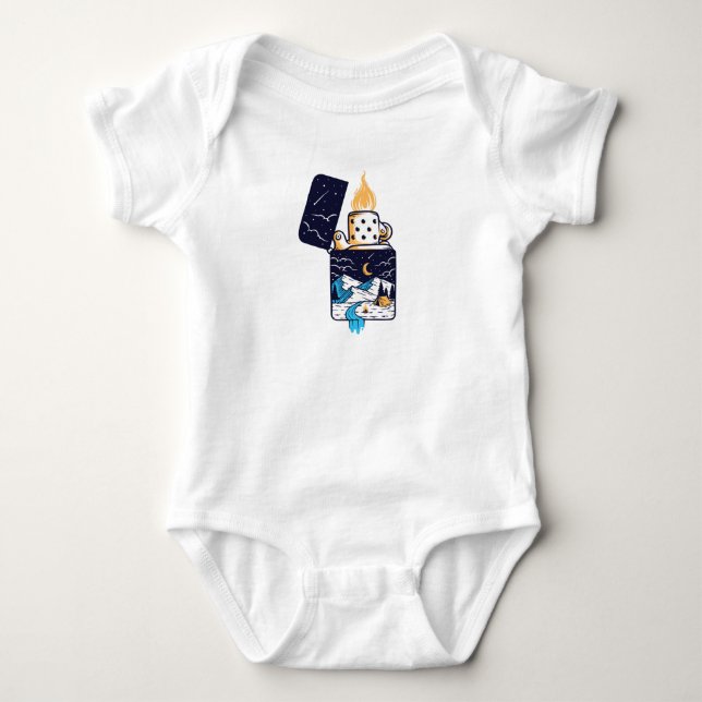 Licht des Universums Baby Strampler (Vorderseite)