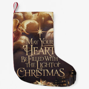 Licht des WeihnachtsAngelic Postcard Designs Kleiner Weihnachtsstrumpf