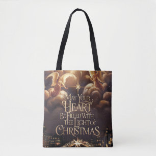Licht des WeihnachtsAngelic Postcard Designs Tasche