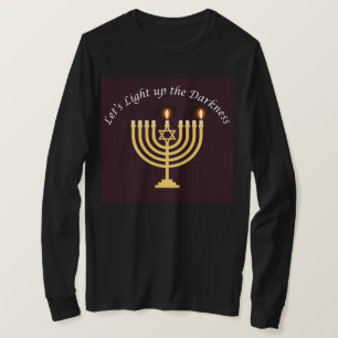Licht die Dunkelheit Hanukkah Menorah Sweatshirt T-Shirt