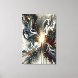 Licht durch Chaos Canvas Print Leinwanddruck