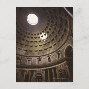 Licht durch Oculus im Pantheon in Postkarte