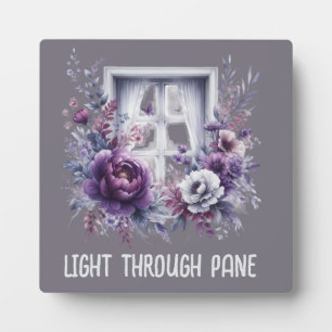 Licht durch Pane Ermutigung Tabletop Plaque Fotoplatte