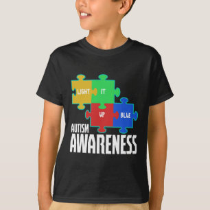 Licht es auf blaues Puzzle Inspiration Autismus Aw T-Shirt
