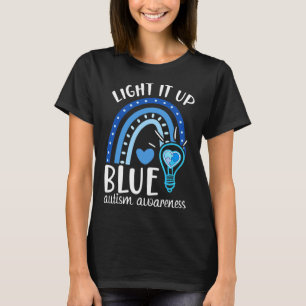 Licht es auf Blue Autismus T-Shirt ich tragen Blau
