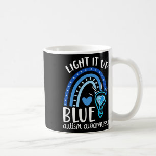 Licht es auf Blue Autismus T-Shirt ich tragen Blau Kaffeetasse