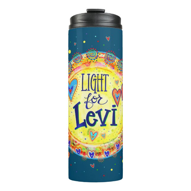 Licht für Levi "Inspirivity" Thermosbecher (Vorderseite)