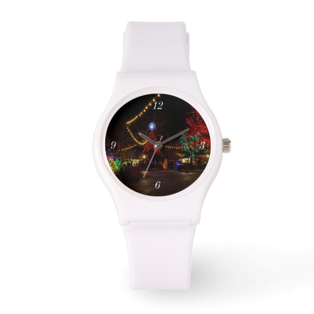 Licht für Weihnachten Armbanduhr (Vorderseite)