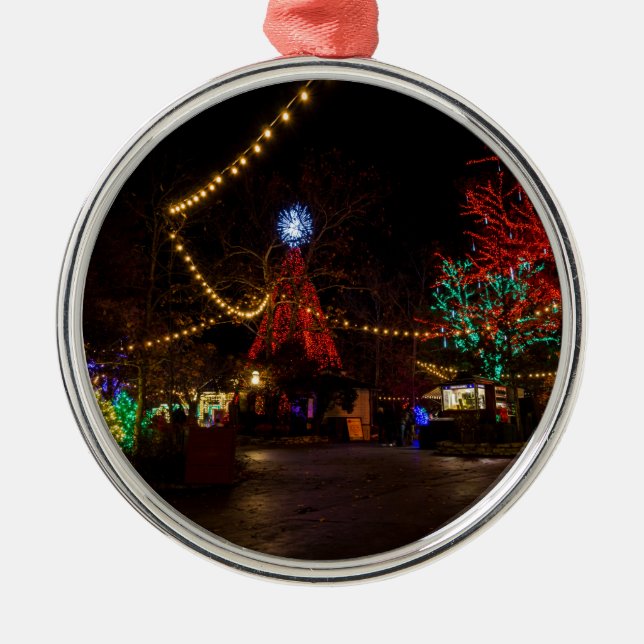 Licht für Weihnachten Ornament Aus Metall (Vorne)