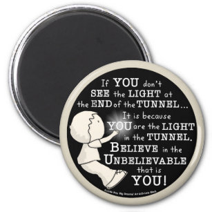 Licht im Tunnel Magnet