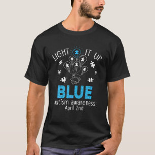 Licht in blaues Autismus Bewusstsein Autistisches  T-Shirt