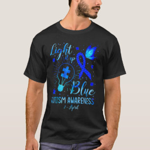 Licht in blaues Autismus Bewusstsein Autistisches T-Shirt