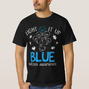 Licht in blaues Autismus Bewusstsein Autistisches T-Shirt