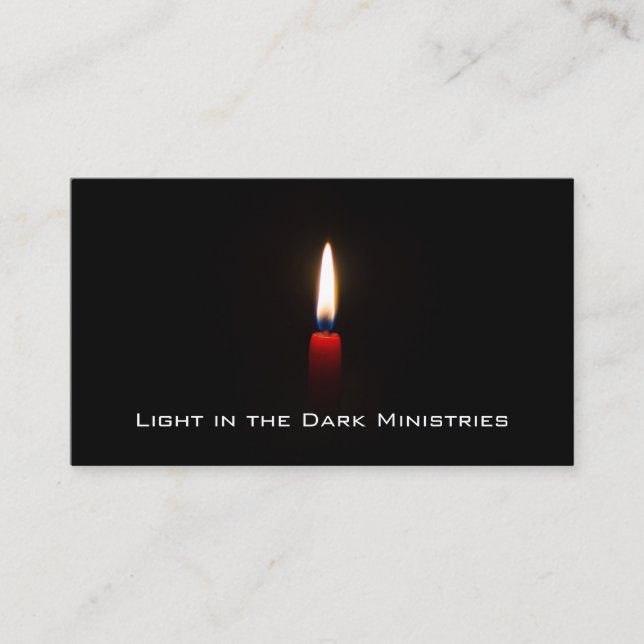 Licht in der Dunkelheit Visitenkarte (Vorderseite)
