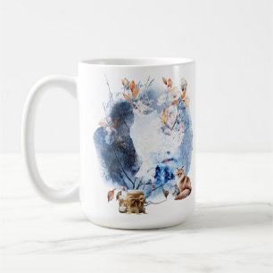 Licht in der dunklen Wintersonnenwende-Magie Kaffeetasse