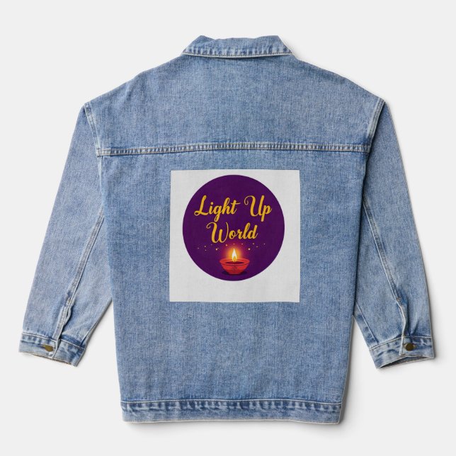 Licht in die ✨ | Minimal Elegant Jeansjacke (Rückseite)