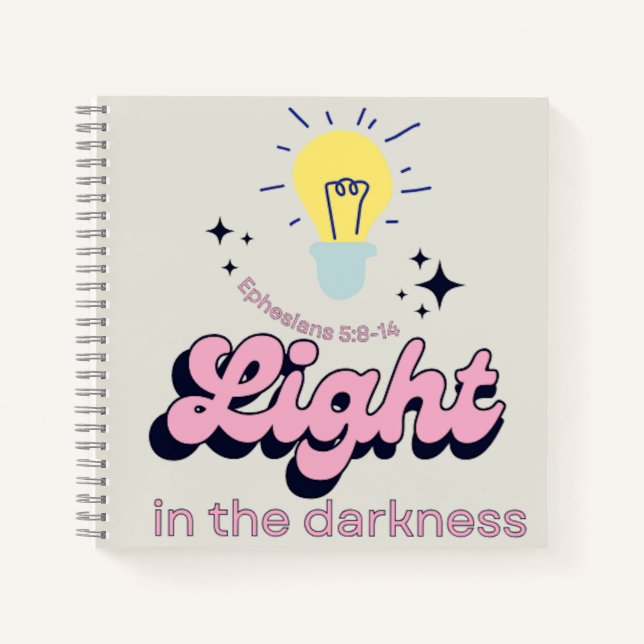 Licht in Dunkelheit-Notebook/Journal Notizbuch (Vorderseite)