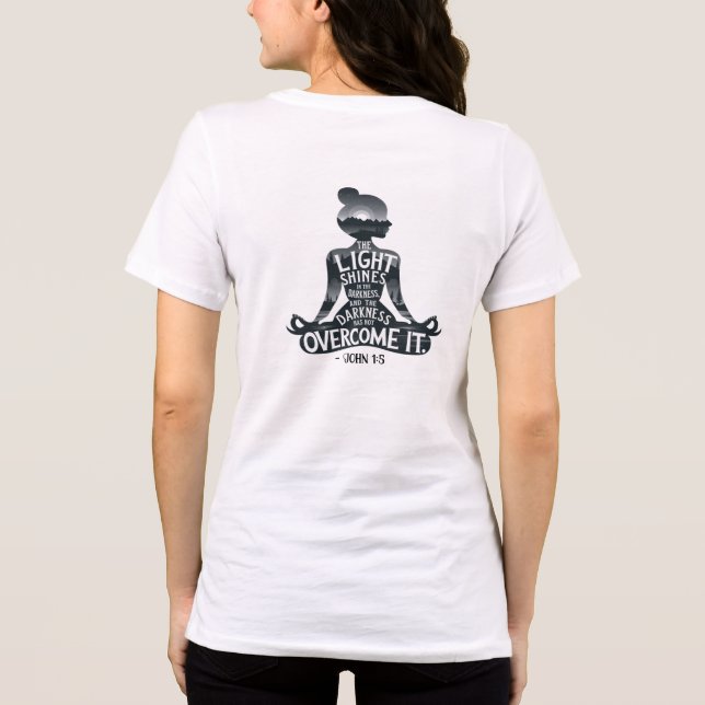 Licht in Dunkelheit-Thirt Tri-Blend Shirt (Rückseite)